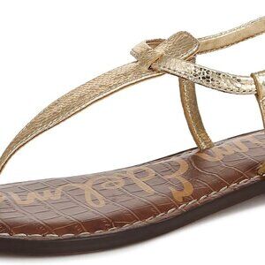 Women's Leather Flat Sandal 8 Thong Beach Summer Office Casual Comfortable